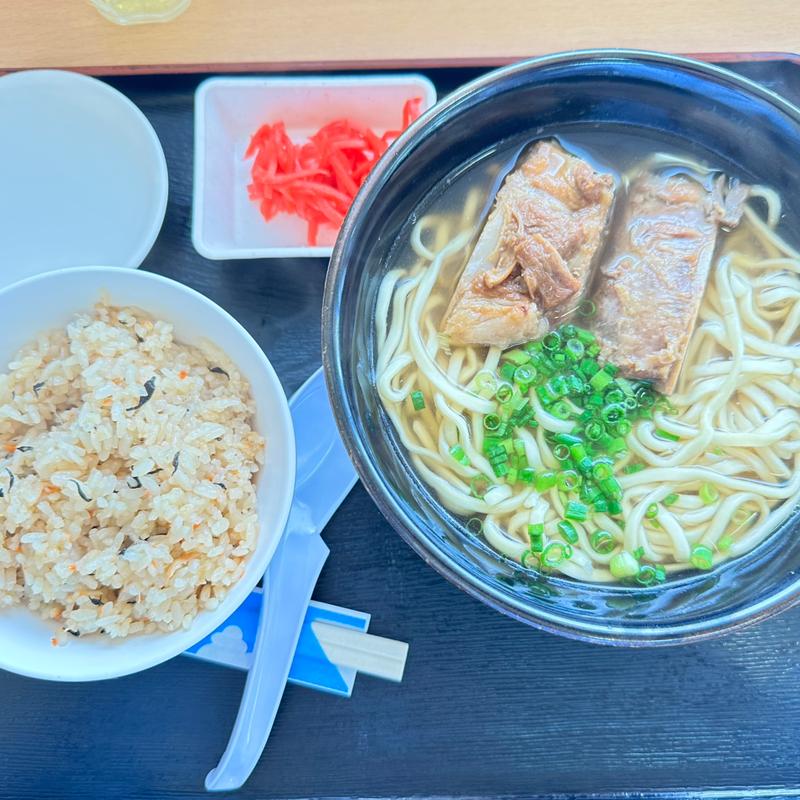 ソーキそばジューシーセット(中城パーキングエリア(下り線)スナックコーナー )