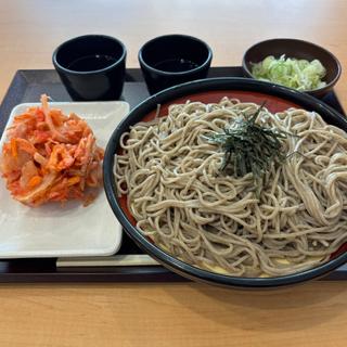 ざる蕎麦特盛と生姜天