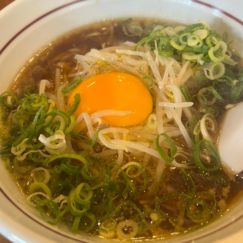 中華そば 生卵トッピング(やまたか)