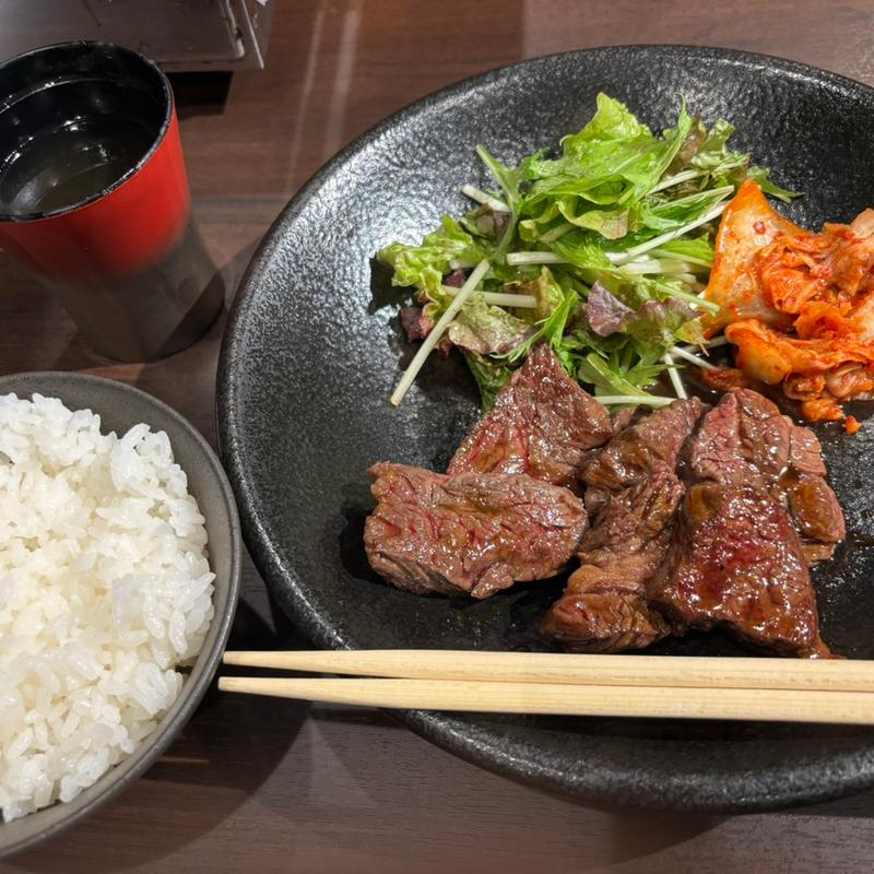 ハラミ定食(焼肉 はるき 四ツ橋)