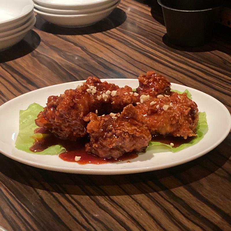 激辛ヤンニョムチキン(長寿韓酒房 海浜幕張店)