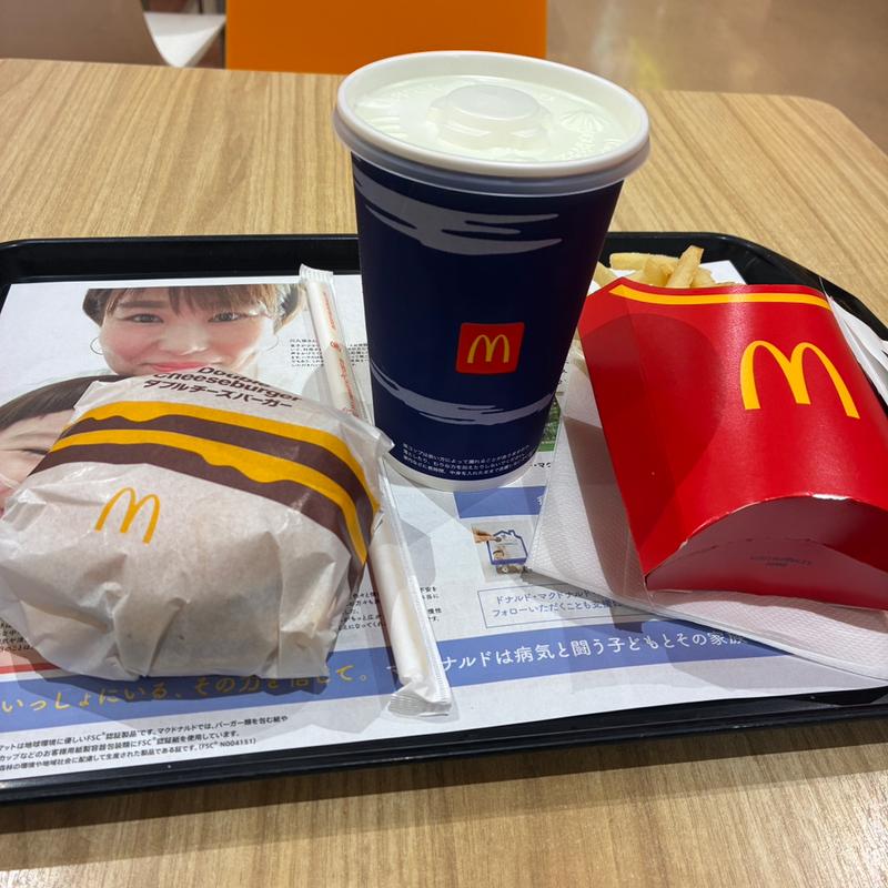 ダブルチーズバーガー LLセット(マクドナルド 別所イトーヨーカドー店)