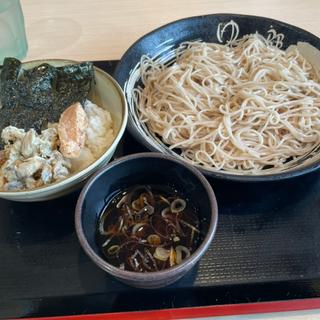冷そばミニ焼鯖炙りたらこごはんセット(ゆで太郎 もつ次郎 50号佐野越名町店)