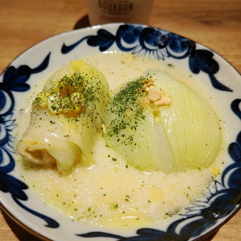 鶏だし  ロールキャベツ・玉葱(おでん屋たけし 伊勢佐木町店)