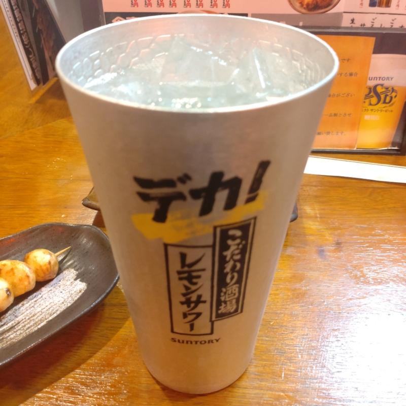 こだわり酒場の メガレモンサワー(居酒屋かいちゃん)