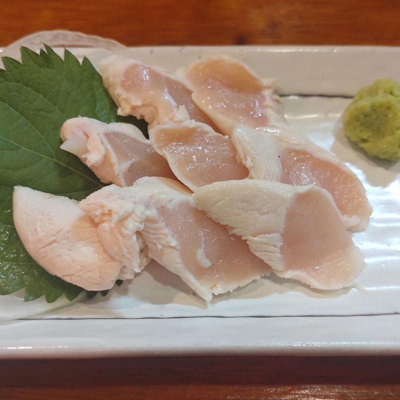 ささみ刺し(居酒屋かいちゃん)