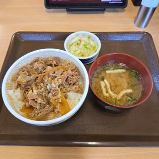 牛丼ランチセット【お新香】