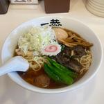 冷やし煮干しラーメン＋味玉＋ネギ増し