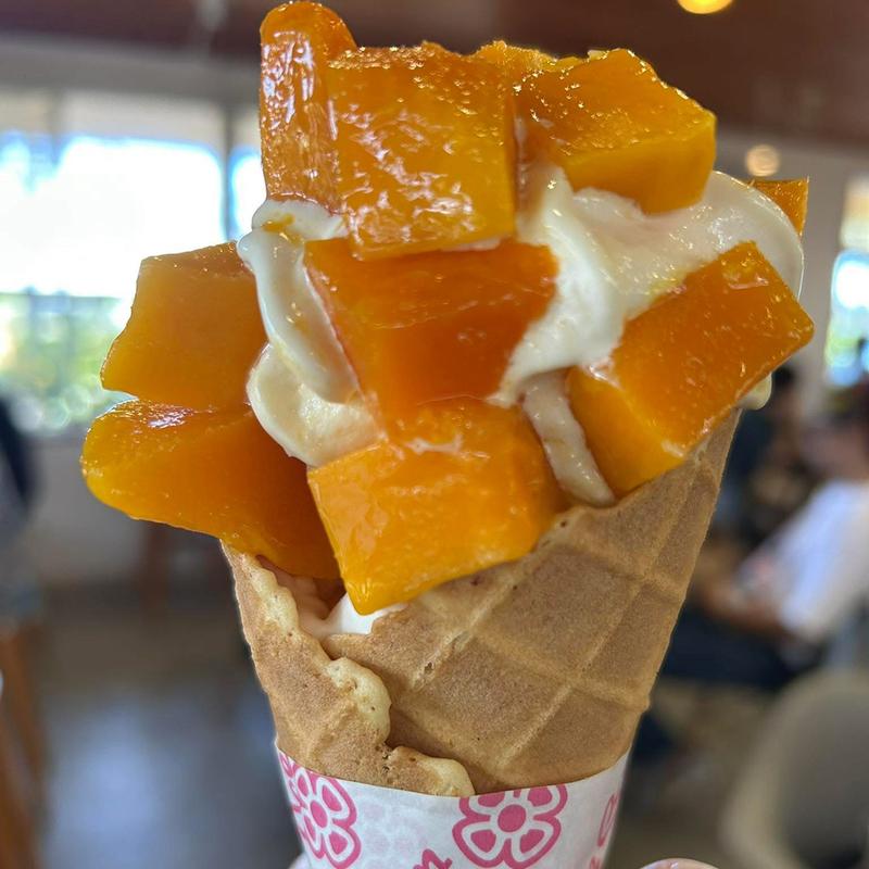 マンゴーソフトクリーム(ユートピアファーム宮古島)