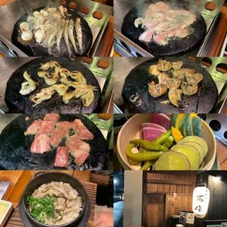 地鶏石焼コース