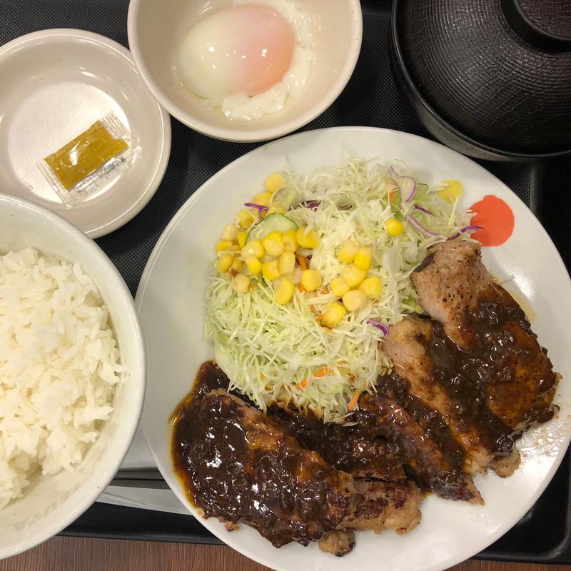 シビ辛麻辣トンテキ定食(松屋 学芸大学店 )