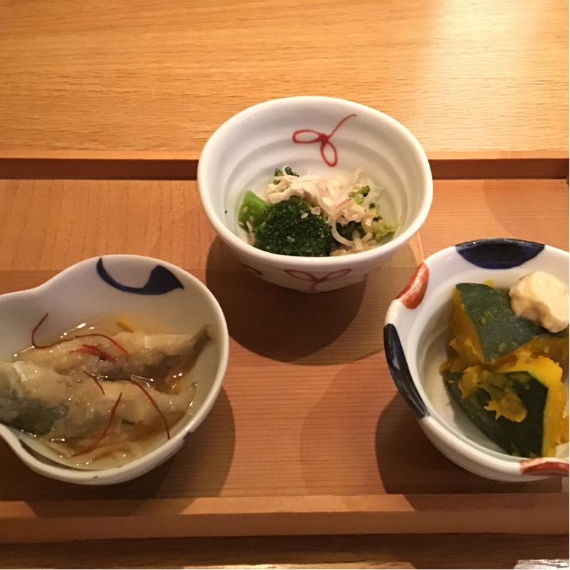 コースの前菜(おばんざい・炙り焼き・酒 菜な KITTE丸の内店)