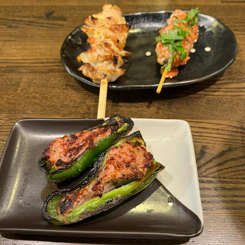 ピー肉 セセリ明太 ナンコツ(串蔵)