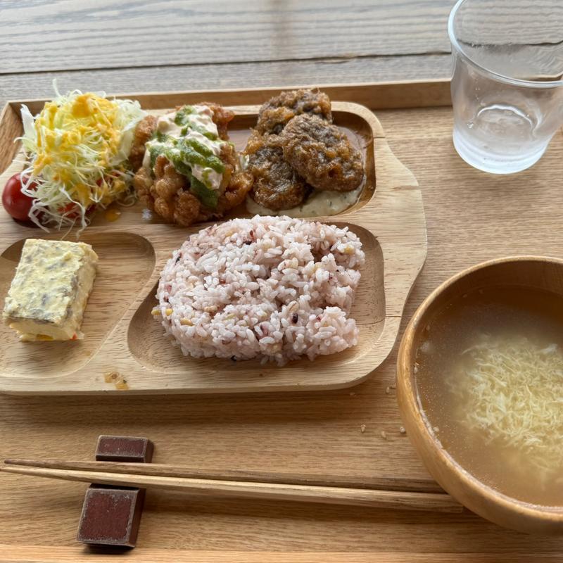 しいたけ南蛮・トマトバジルのチキン南蛮(タマチャンショップ 都城本店)