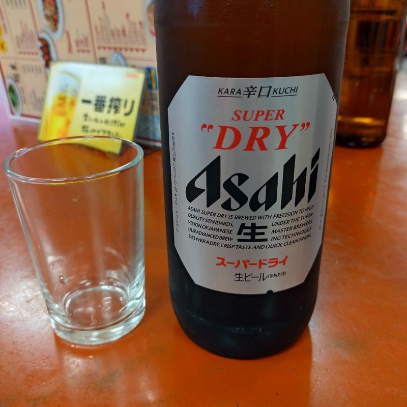 アサヒスーパードライ（大ビン）(味仙 矢場店 （ミセン）)