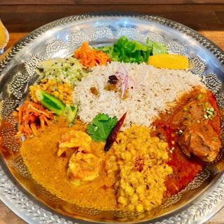 本日のカレー二種盛り