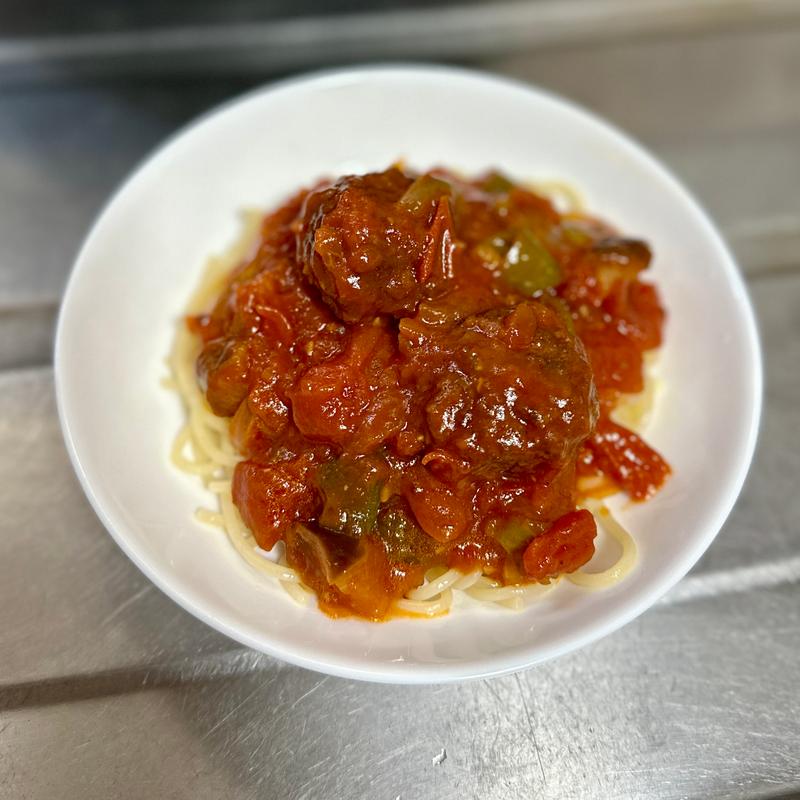 トマトソースパスタ(ベルクス 東墨田店)