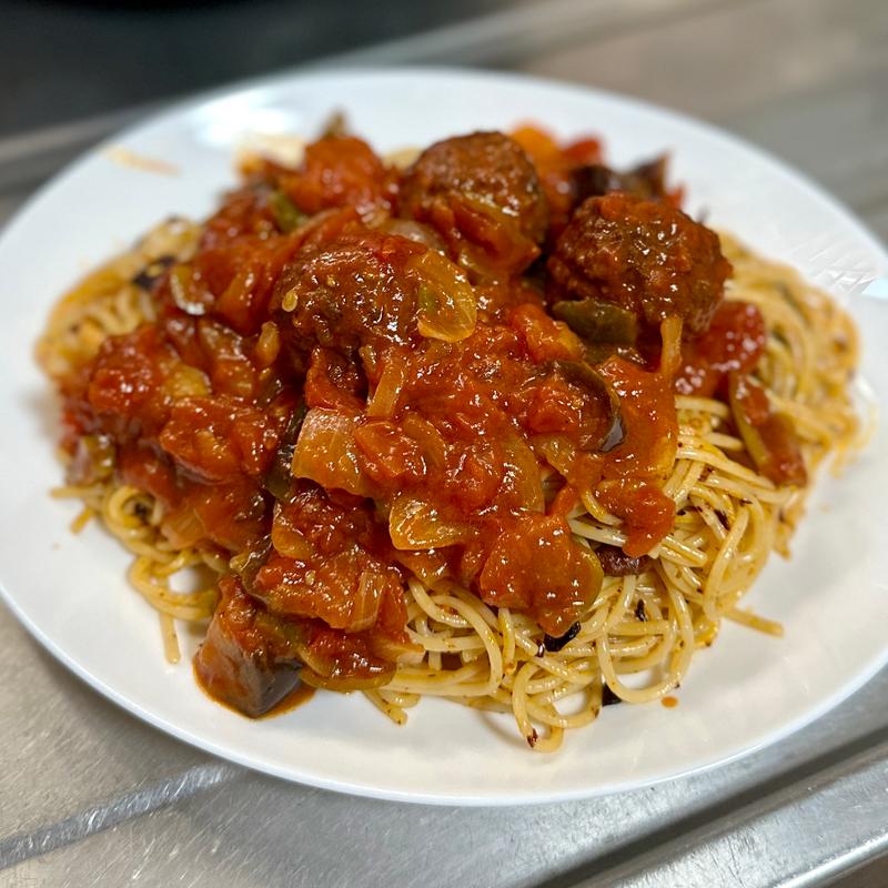 トマトソースパスタ(ベルクス 東墨田店)