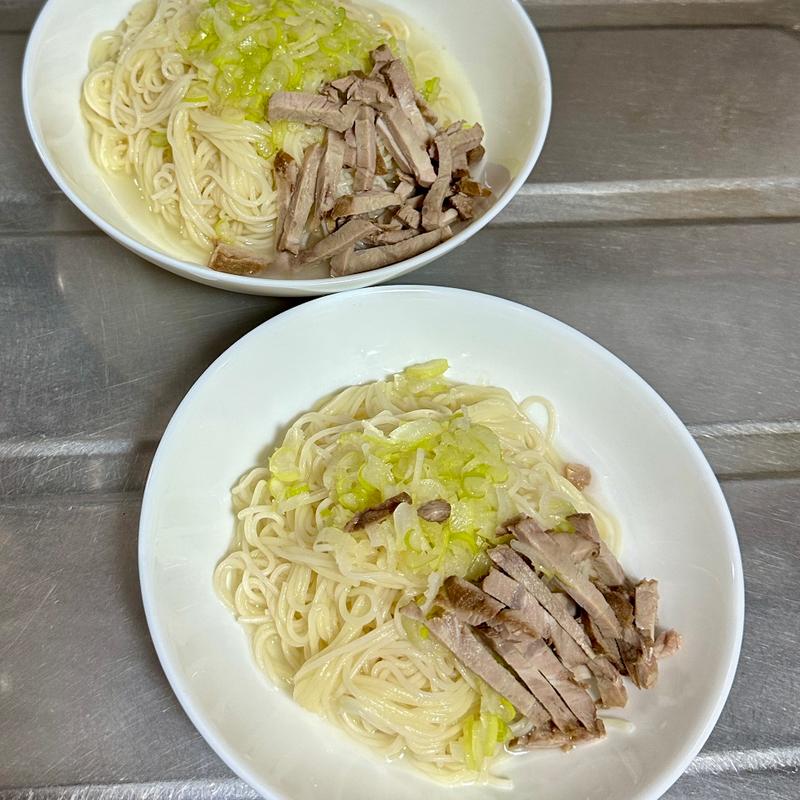ねぎ塩チャーシューそうめん(ベルクス 東墨田店)