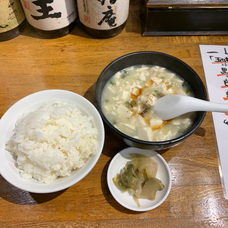 白麻婆豆腐ランチ(眞実一路)