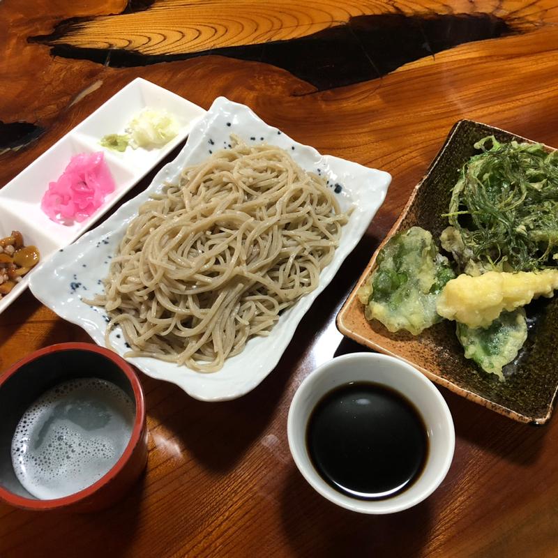 もりそばと天ぷら(會津野 茂三郎 )