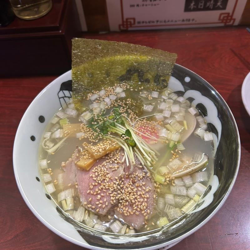 旨塩　ハマグリラーメン(麺処 本日晴天)
