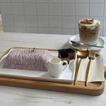 糸かき氷 紫イモ(seoul cafe)