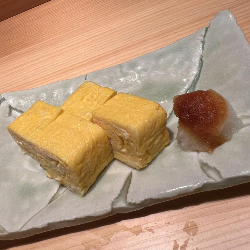 渡り蟹ほぐし身出汁巻玉子(寿し 笙（Hotel 坐樂閑）)