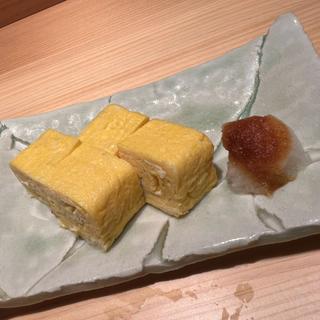渡り蟹ほぐし身出汁巻玉子