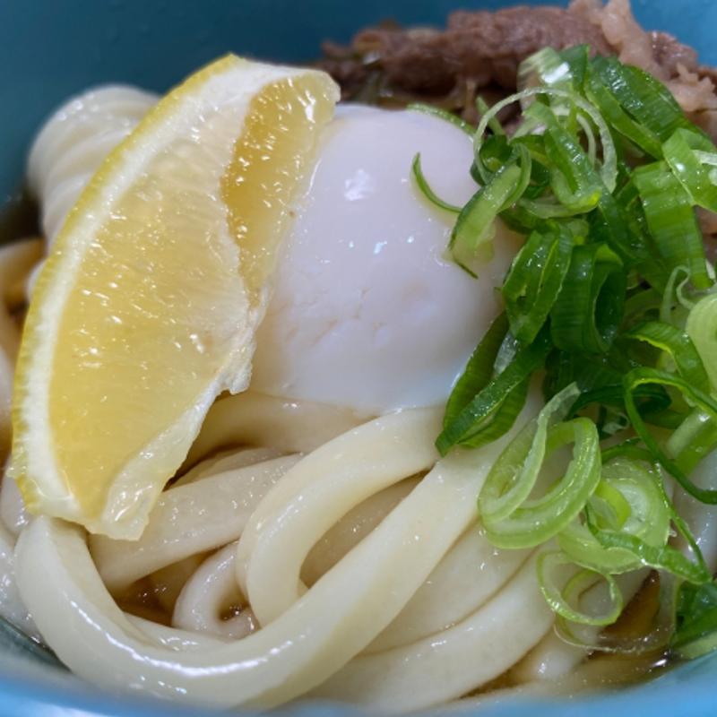 肉温玉ぶっかけ(うどん処 狐麦)