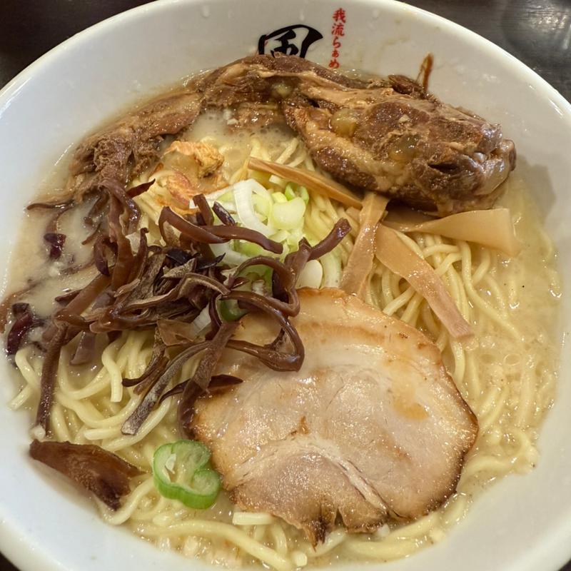 塩とんこつ＋軟骨チャーシュー(我流らあめん 風神)