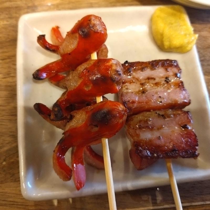 タコさんウィンナー　厚切りベーコン(立呑み 焼きとん 大黒 うまいもん通り店)