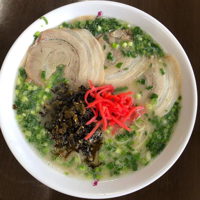 チャーシュー麺 ネギ大盛り(長浜ラーメン 西大分店)