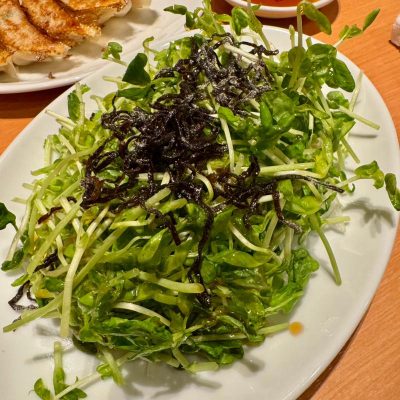 豆苗のチョレギサラダ(居心伝 阪急茨木南口店)