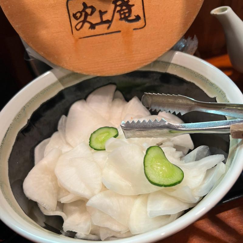 漬け物　サービス壺(そば茶屋 吹上庵 知覧武家屋敷店 （ソバチャヤ フキアゲアン）)