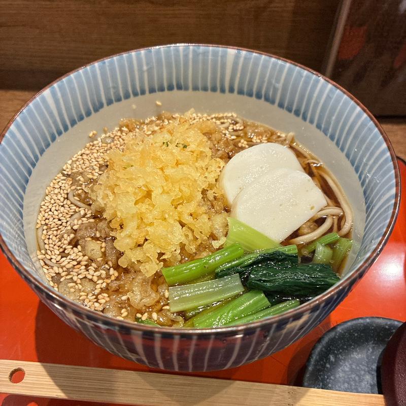 冷したぬき(手打ち蕎麦 わ)