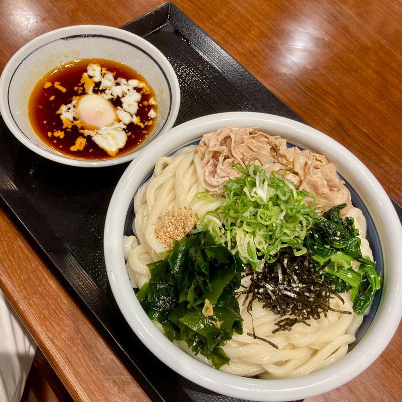 旨辛豚つけ汁うどん(丸亀製麺茅ヶ崎)
