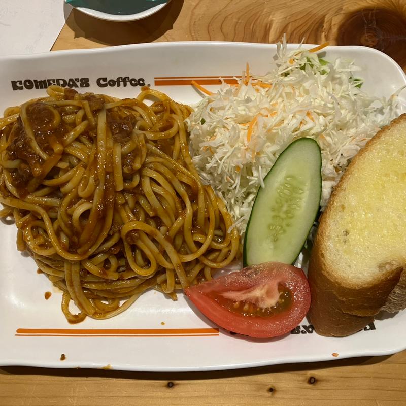 ミートソーススパゲッティ(コメダ珈琲店 聖蹟桜ヶ丘店)