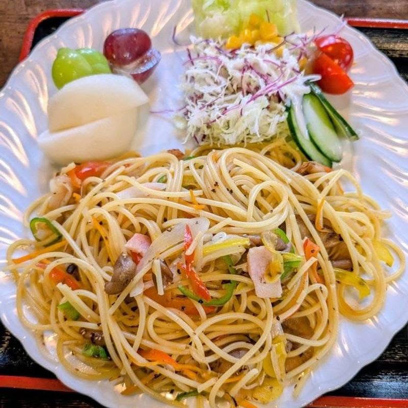 山のキノコのスパゲティ(ペンション すずらん)