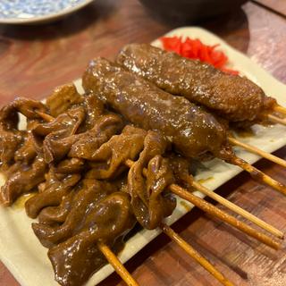 カレー串カツ＋カレーホルモン串(串焼き 炊き餃子　おくちゃん)