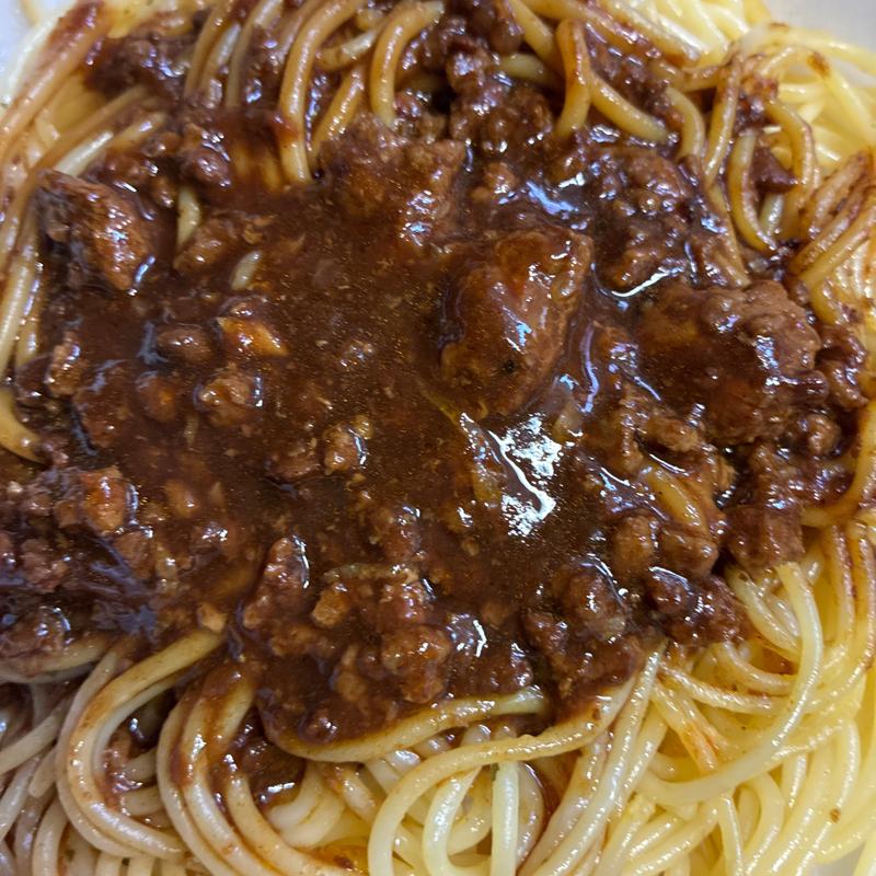 肉の旨みあふれるミートソーススパゲティ(セブンイレブン 札幌北6条西1丁目)