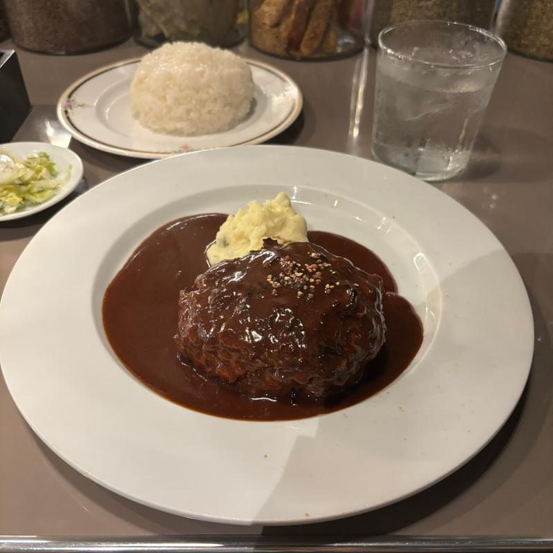 ハンバーグ定食(250g)(ビストロ アポロン 目黒店)