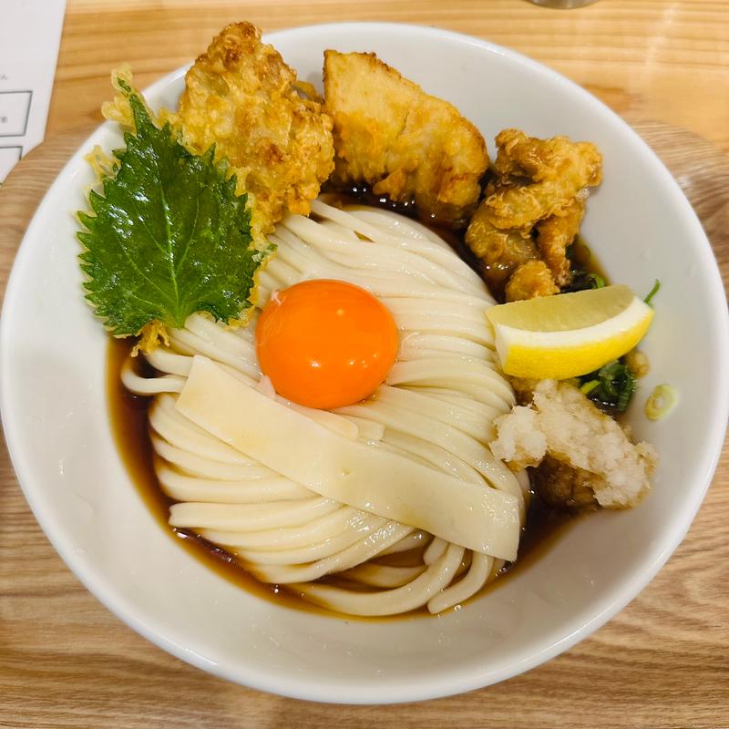 とり天ぶっかけ(自家製うどん うさ)