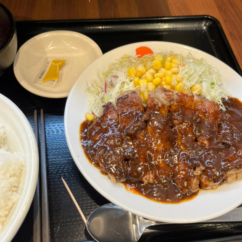 シビ辛麻辣トンテキ定食(松屋 中村橋店 )