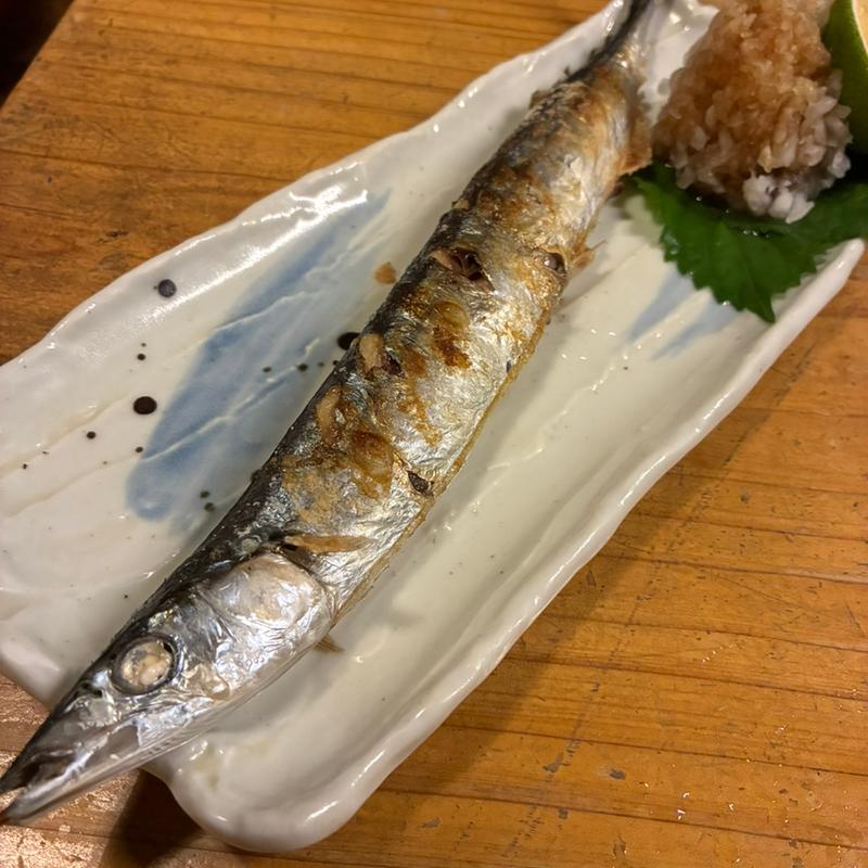秋刀魚の塩焼き(ぶんご)