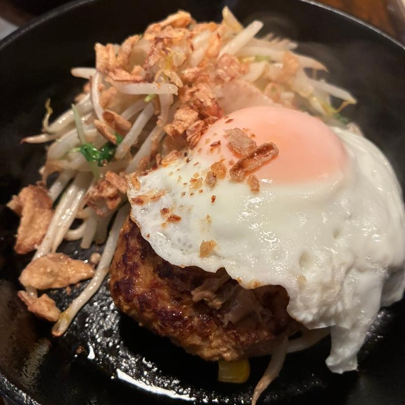 エッグハンバーグ(肉とか米とか)