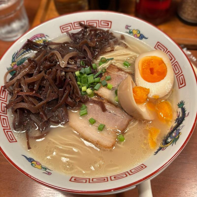 味玉ラーメン きくらげ(山笠ノ龍)