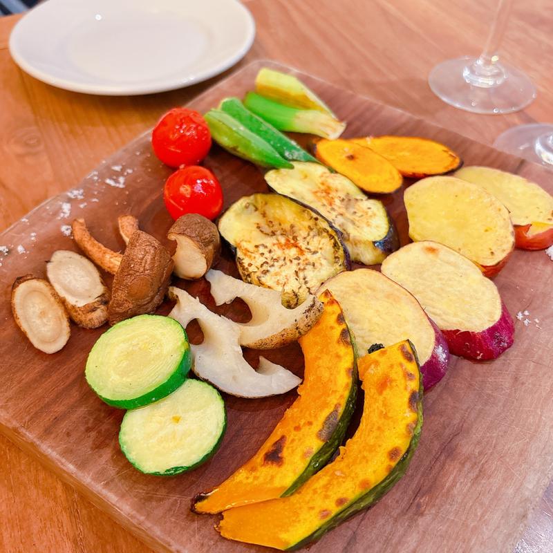 自然栽培野菜の釜焼きグリル(LOVE TABLE Agarato farm to table)