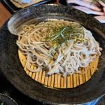 皿そば(炭火焼 ボタン肉と播州百日どりコース)