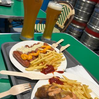チキンとソーセージプレート